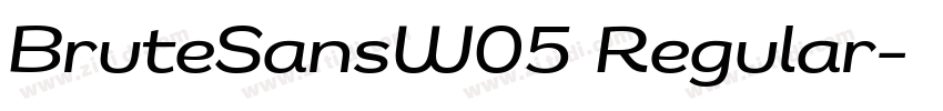 BruteSansW05 Regular字体转换